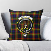 MacLellan Modern Tartan Crest Pillow Cover
